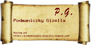 Podmaniczky Gizella névjegykártya